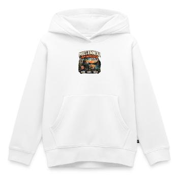 Millennial am Wasser – Slavic Weekend Mode - Kinder Premium Organic Hoodie - Weiß - Vorne - AI Model Kid Female (0cm)