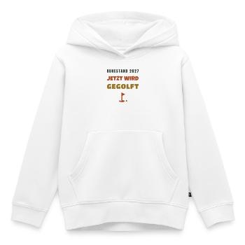 Ruhestand 2027 jetzt wird gegolft Golfer - Kinder Premium Organic Hoodie - Weiß - Vorne - AI Model Kid Female (0cm)
