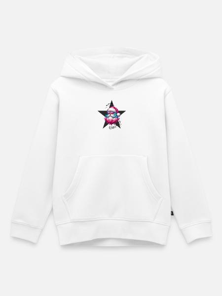 Weihnachtsmann - Fröhliche Weichnahten - Grß - Kinder Premium Organic Hoodie - Weiß