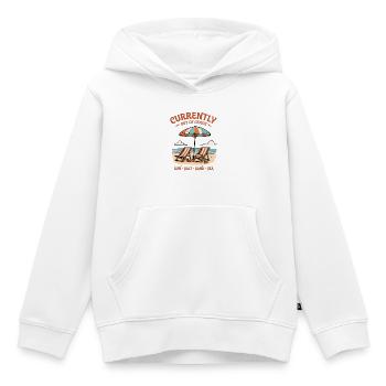 Currently Out Of Office Strand Urlaub Retro - Kinder Premium Organic Hoodie - Weiß - Vorne - AI Model Kid Female (0cm)