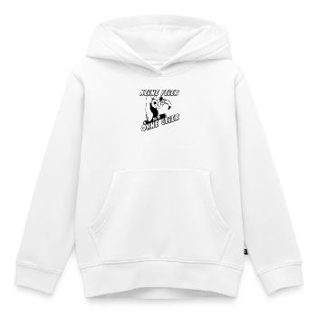 Party Shirt ,Feiern , Keine Feier ohne Geier(25) - Kinder Premium Organic Hoodie - Weiß - Vorne - AI Model Kid Female (0cm)