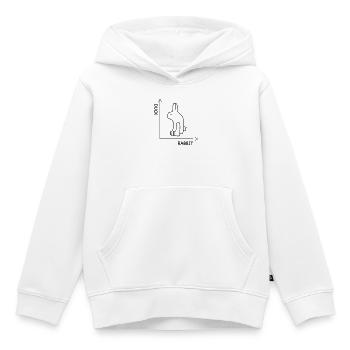 optical illusion - Kids Premium Organic Hoodie - white - Front - AI Model Kid Female (0cm)