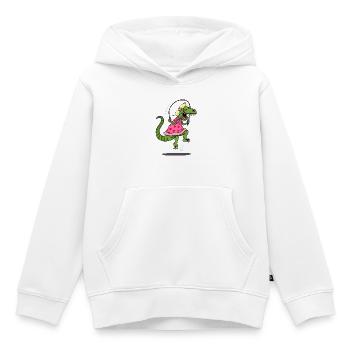 Die List des Tyrannosaurus Rex - Kinder Premium Organic Hoodie - Weiß - Vorne - AI Model Kid Female (0cm)