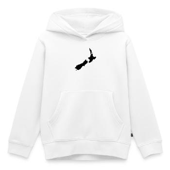 Neuseeland Karte - Kinder Premium Organic Hoodie - Weiß - Vorne - AI Model Kid Female (0cm)