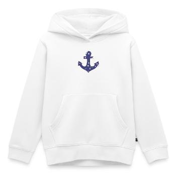 Anker - Kinder Premium Organic Hoodie - Weiß - Vorne - AI Model Kid Female (0cm)