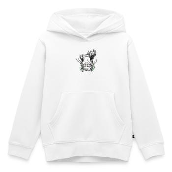 Garden Flower Castle - Kinder Premium Organic Hoodie - Weiß - Vorne - AI Model Kid Female (0cm)