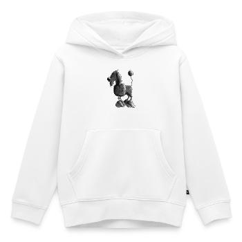 Dufter Pudel - Hund - Kinder Premium Organic Hoodie - Weiß - Vorne - AI Model Kid Female (0cm)