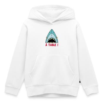 Hungriger Hai! - Kinder Premium Organic Hoodie - Weiß - Vorne - AI Model Kid Female (0cm)