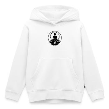Buddha - Kinder Premium Organic Hoodie - Weiß - Vorne - AI Model Kid Female (0cm)