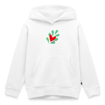 GEBURTSTAG. ALLES GUTE ZUM GEBURTSTAG. ALLES GUTE ZUM GEBURTSTAG. - Kinder Premium Organic Hoodie - Weiß - Vorne - AI Model Kid Female (0cm)