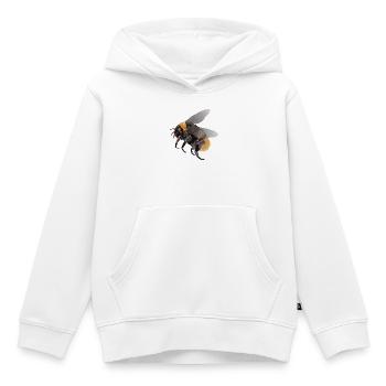 Heike, le bourdon - Sweat Premium à capuche enfant bio - blanc - Devant - AI Model Kid Female (0cm)