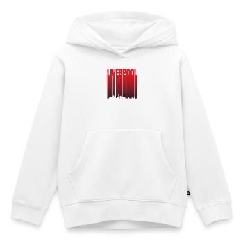 Liverpool Skyline Gradient - Kids Premium Organic Hoodie - white - Front - AI Model Kid Female (0cm)