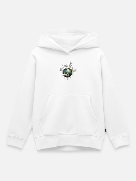 Klavier im Dschungel - Kinder Premium Organic Hoodie - Weiß