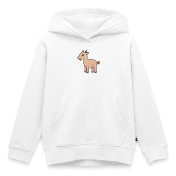 Ziege Ziegen Geiss - Kinder Premium Organic Hoodie - Weiß - Vorne - AI Model Kid Female (0cm)