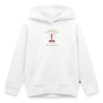 Christmas, Sweden, Pater Noster Lighthouse - Kids Premium Organic Hoodie - white - Front - AI Model Kid Female (0cm)