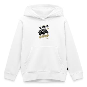 Offroad Adventure 4x4 - Off-road vehicle - Kids Premium Organic Hoodie - white - Front - AI Model Kid Female (0cm)