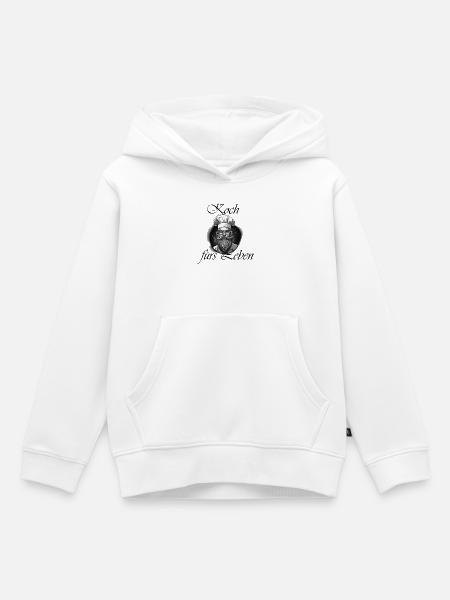 Koch fürs Leben - Kinder Premium Organic Hoodie - Weiß