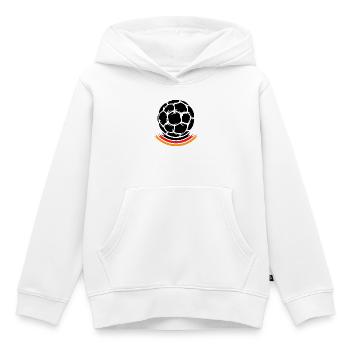Ball Handball Kopf Deutschland Team Mannschaft EM - Kinder Premium Organic Hoodie - Weiß - Vorne - AI Model Kid Female (0cm)