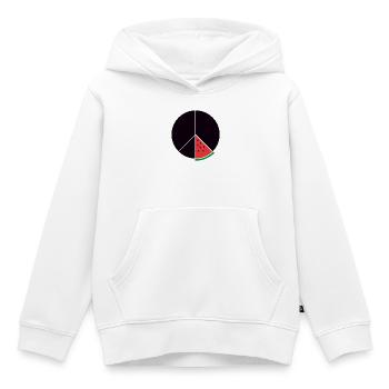 Gaza Peace - Kinder Premium Organic Hoodie - Weiß - Vorne - AI Model Kid Female (0cm)