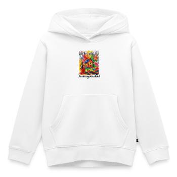 Maternelle - Sweat Premium à capuche enfant bio - blanc - Devant - AI Model Kid Female (0cm)