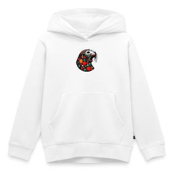 Siegel - Kinder Premium Organic Hoodie - Weiß - Vorne - AI Model Kid Female (0cm)