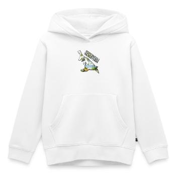 Watercolor Map of Usedom - Kids Premium Organic Hoodie - white - Front - AI Model Kid Female (0cm)
