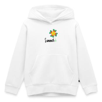 FEIERTAG. FROHE FEIERTAGE. GELIEBTE. MEISTER. LEHRER - Kinder Premium Organic Hoodie - Weiß - Vorne - AI Model Kid Female (0cm)