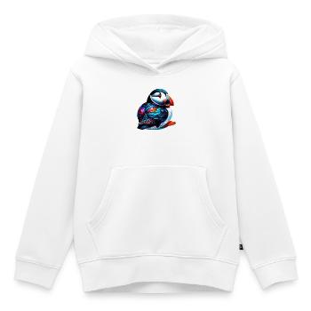 Papageitaucher - Kinder Premium Organic Hoodie - Weiß - Vorne - AI Model Kid Female (0cm)
