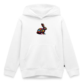 Kaninchen - Kinder Premium Organic Hoodie - Weiß - Vorne - AI Model Kid Female (0cm)