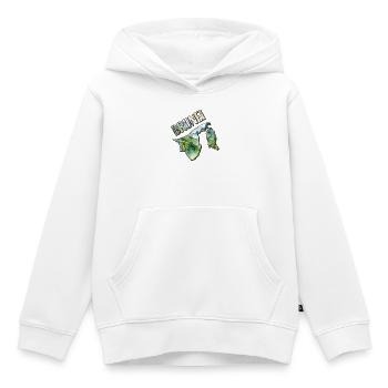 Carte à l’aquarelle Brunei - Sweat Premium à capuche enfant bio - blanc - Devant - AI Model Kid Female (0cm)