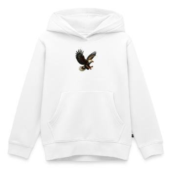Adler - Kinder Premium Organic Hoodie - Weiß - Vorne - AI Model Kid Female (0cm)