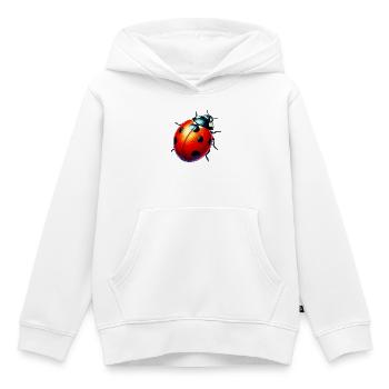 Marienkäfer - Kinder Premium Organic Hoodie - Weiß - Vorne - AI Model Kid Female (0cm)