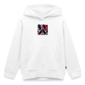 Pygargue à tête blanche - Sweat Premium à capuche enfant bio - blanc - Devant - AI Model Kid Female (0cm)