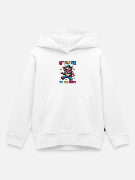 Lustiges Tanz Schwein - Kinder Premium Organic Hoodie - Weiß