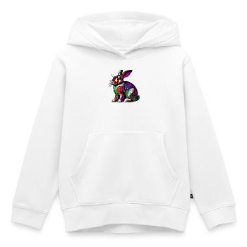 Kaninchen - Kinder Premium Organic Hoodie - Weiß - Vorne - AI Model Kid Female (0cm)