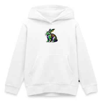 Kaninchen - Kinder Premium Organic Hoodie - Weiß - Vorne - AI Model Kid Female (0cm)