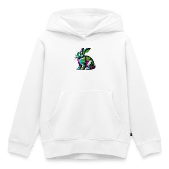 Kaninchen - Kinder Premium Organic Hoodie - Weiß - Vorne - AI Model Kid Female (0cm)