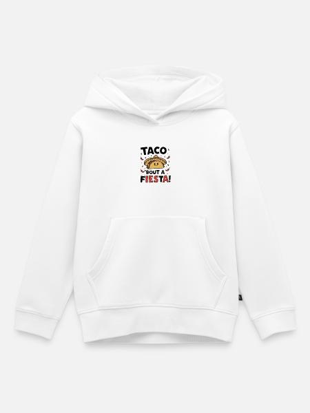 Taco 'bout a Fiesta! - Kinder Premium Organic Hoodie - Weiß