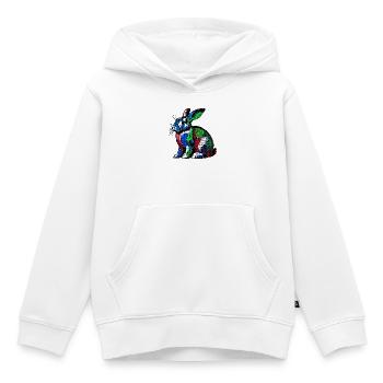 Kaninchen - Kinder Premium Organic Hoodie - Weiß - Vorne - AI Model Kid Female (0cm)