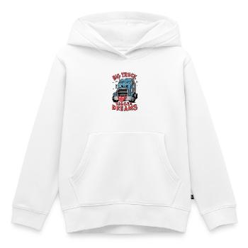Big Truck, Bigger Dreams - Kinder Premium Organic Hoodie - Weiß - Vorne - AI Model Kid Female (0cm)