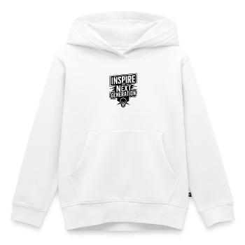 Inspirer la prochaine génération - Sweat Premium à capuche enfant bio - blanc - Devant - AI Model Kid Female (0cm)