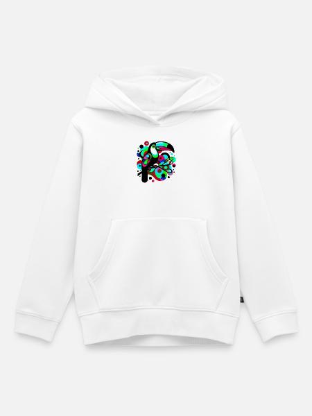 Tukan - Kinder Premium Organic Hoodie - Weiß