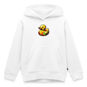 Ente Ente Ente Ente Ente - Kinder Premium Organic Hoodie - Weiß - Vorne - AI Model Kid Female (0cm)