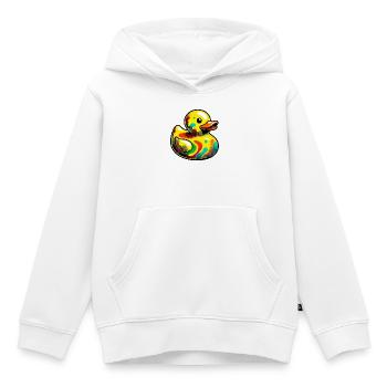 Ente Ente Ente Ente Ente - Kinder Premium Organic Hoodie - Weiß - Vorne - AI Model Kid Female (0cm)