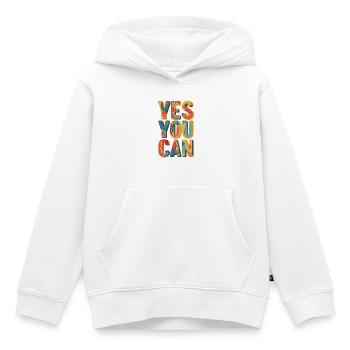 Positive vibes - Kinder Premium Organic Hoodie - Weiß - Vorne - AI Model Kid Female (0cm)
