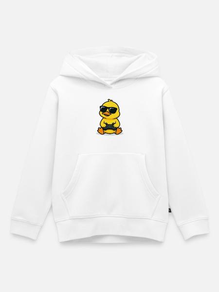 Gamer Chick - Kinder Premium Organic Hoodie - Weiß