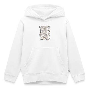 Sehr guter Rat Alice im Wunderland Zitat - Kinder Premium Organic Hoodie - Weiß - Vorne - AI Model Kid Female (0cm)
