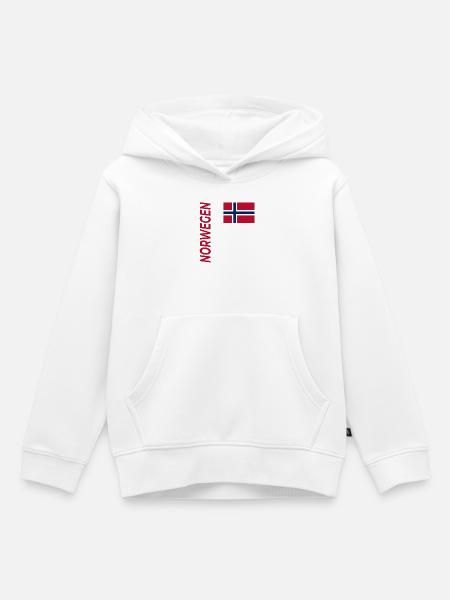 BODØ - Kinder Premium Organic Hoodie - Weiß