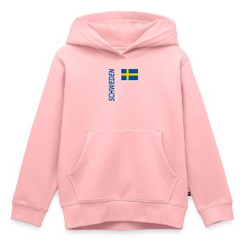FÅRÖ - Kinder Premium Organic Hoodie - Rosa - Vorne - AI Model Kid Female (0cm)