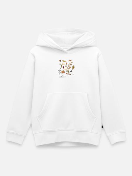 Autumn - Kinder Premium Organic Hoodie - Weiß